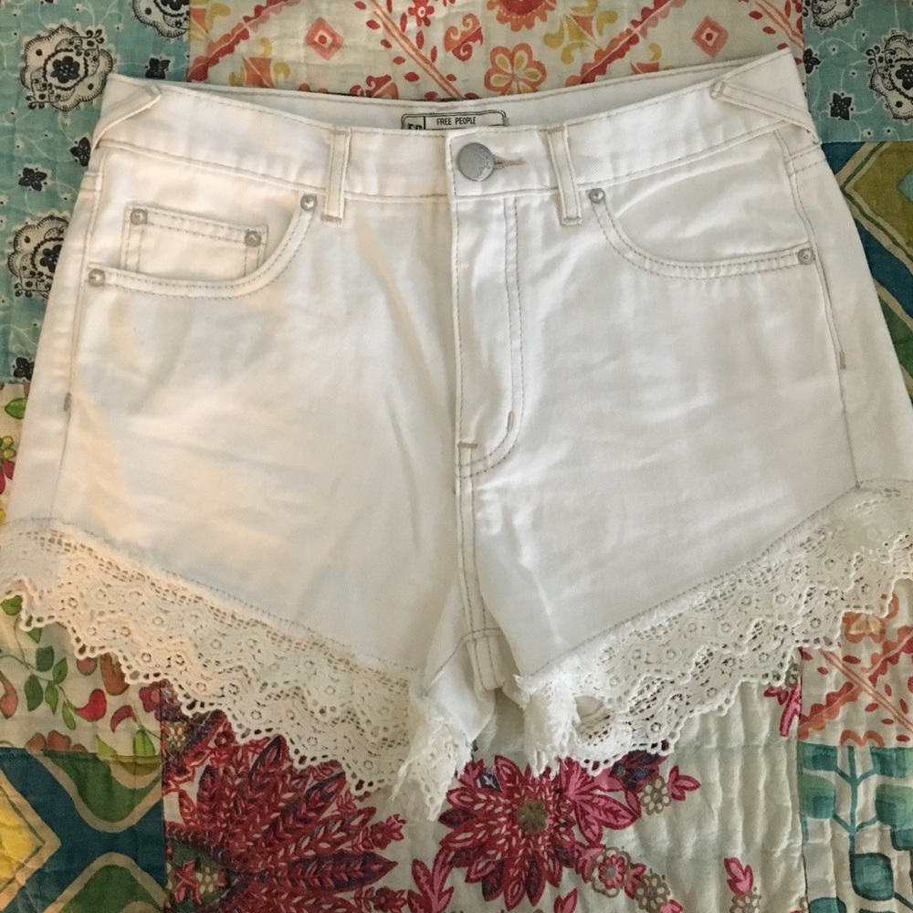 Free People lace shorts